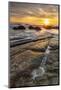 Spectacular sunrise at The Moeraki Boulders, Moeraki Beach, Otago, South Island, New Zealand-Ed Rhodes-Mounted Photographic Print