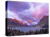 Spectacular Sunrise over Wild Goose Island in Glacier National Park, Montana, USA-Chuck Haney-Stretched Canvas