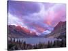 Spectacular Sunrise over Wild Goose Island in Glacier National Park, Montana, USA-Chuck Haney-Stretched Canvas