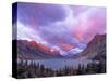 Spectacular Sunrise over Wild Goose Island in Glacier National Park, Montana, USA-Chuck Haney-Stretched Canvas