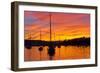 Spectacular Sunset, Falmouth Harbour, Cornwall, England, United Kingdom, Europe-Peter Groenendijk-Framed Photographic Print