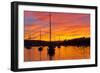 Spectacular Sunset, Falmouth Harbour, Cornwall, England, United Kingdom, Europe-Peter Groenendijk-Framed Photographic Print