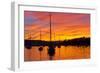 Spectacular Sunset, Falmouth Harbour, Cornwall, England, United Kingdom, Europe-Peter Groenendijk-Framed Photographic Print