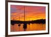 Spectacular Sunset, Falmouth Harbour, Cornwall, England, United Kingdom, Europe-Peter Groenendijk-Framed Photographic Print