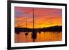 Spectacular Sunset, Falmouth Harbour, Cornwall, England, United Kingdom, Europe-Peter Groenendijk-Framed Photographic Print