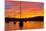 Spectacular Sunset, Falmouth Harbour, Cornwall, England, United Kingdom, Europe-Peter Groenendijk-Mounted Photographic Print