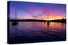 Spectacular Sunset, Falmouth Harbour, Cornwall, England, United Kingdom, Europe-Peter Groenendijk-Stretched Canvas