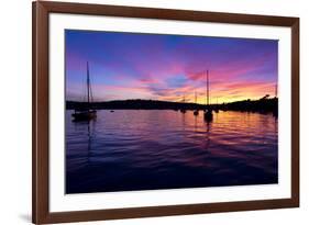 Spectacular Sunset, Falmouth Harbour, Cornwall, England, United Kingdom, Europe-Peter Groenendijk-Framed Photographic Print