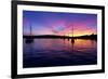 Spectacular Sunset, Falmouth Harbour, Cornwall, England, United Kingdom, Europe-Peter Groenendijk-Framed Photographic Print