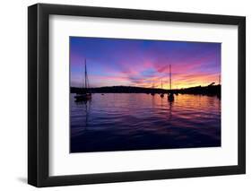 Spectacular Sunset, Falmouth Harbour, Cornwall, England, United Kingdom, Europe-Peter Groenendijk-Framed Photographic Print