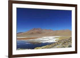 Spectacular view of Laguna Colorada, Reserva Eduardo Avaroa, Bolivian desert, Bolivia-Anthony Asael-Framed Photographic Print