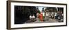 Spectator Looking at Street Musician Performing, Bourbon Street, New Orleans, Louisiana, USA-null-Framed Photographic Print