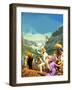 Spectators Admiring the Panama Canal-Severino Baraldi-Framed Giclee Print