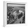 Spectators and Hot Rodders from the Nat. Hot Rod Assoc. at Drag Race on Quarter Mile Strip-Ralph Crane-Framed Photographic Print