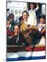 Spectators at a Parade-Norman Rockwell-Mounted Giclee Print