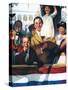 Spectators at a Parade-Norman Rockwell-Stretched Canvas