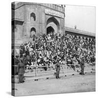 Spectators at Jumma Masjid, Bangalore, India, 1900s-H & Son Hands-Stretched Canvas