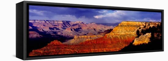 Spectators at the Grand Canyon, Grand Canyon, Grand Canyon National Park, Arizona, USA-null-Framed Stretched Canvas