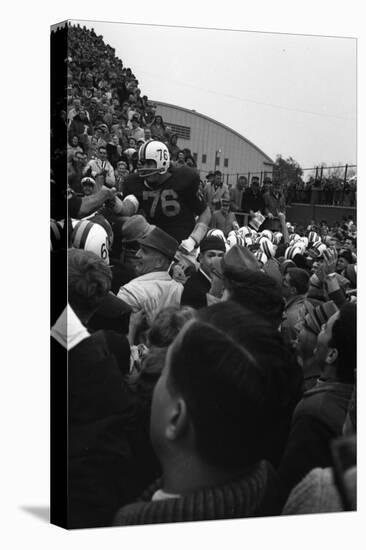 Spectators at the Minnesota- Iowa Game, Minneapolis, Minnesota, November 1960-Francis Miller-Stretched Canvas