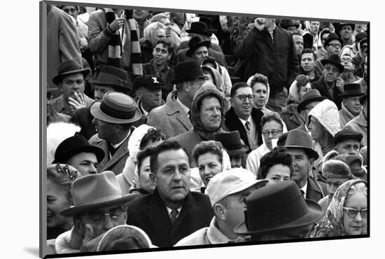 Spectators at the Minnesota- Iowa Game, Minneapolis, Minnesota, November 1960-Francis Miller-Mounted Photographic Print