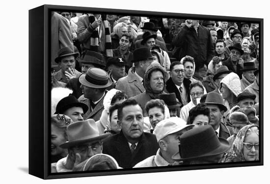Spectators at the Minnesota- Iowa Game, Minneapolis, Minnesota, November 1960-Francis Miller-Framed Stretched Canvas