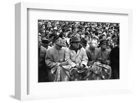 Spectators at the Minnesota- Iowa Game, Minneapolis, Minnesota, November 1960-Francis Miller-Framed Photographic Print