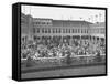 Spectators Attending the Kentucky Derby-null-Framed Stretched Canvas