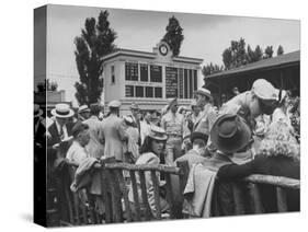 Spectators Attending the Kentucky Derby-null-Stretched Canvas