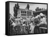 Spectators Attending the Kentucky Derby-null-Framed Stretched Canvas