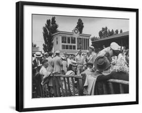 Spectators Attending the Kentucky Derby-null-Framed Photographic Print