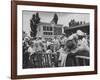 Spectators Attending the Kentucky Derby-null-Framed Photographic Print