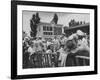 Spectators Attending the Kentucky Derby-null-Framed Photographic Print