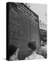 Spectators Checking the Official Score Board in the Golf Tournament-null-Stretched Canvas