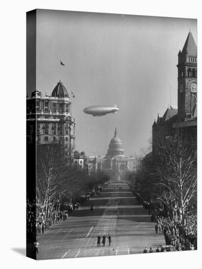 Spectators Enjoying the Celebrations, Capitol Building During Inauguration of Pres. Harry S. Truman-Ralph Morse-Stretched Canvas