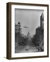 Spectators Enjoying the Celebrations, Capitol Building During Inauguration of Pres. Harry S. Truman-Ralph Morse-Framed Photographic Print