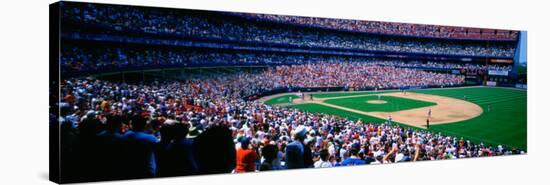 Spectators in Baseball Stadium, Shea Stadium, Flushing, Queens, New York City, New York State, US-null-Stretched Canvas