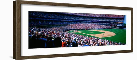 Spectators in Baseball Stadium, Shea Stadium, Flushing, Queens, New York City, New York State, US-null-Framed Photographic Print