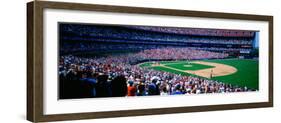 Spectators in Baseball Stadium, Shea Stadium, Flushing, Queens, New York City, New York State, US-null-Framed Photographic Print