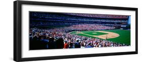 Spectators in Baseball Stadium, Shea Stadium, Flushing, Queens, New York City, New York State, US-null-Framed Photographic Print