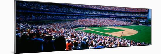 Spectators in Baseball Stadium, Shea Stadium, Flushing, Queens, New York City, New York State, US-null-Mounted Photographic Print