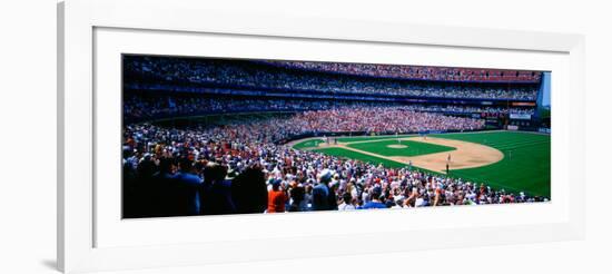 Spectators in Baseball Stadium, Shea Stadium, Flushing, Queens, New York City, New York State, US-null-Framed Photographic Print
