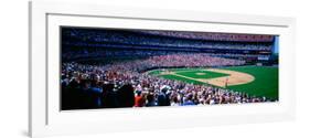 Spectators in Baseball Stadium, Shea Stadium, Flushing, Queens, New York City, New York State, US-null-Framed Photographic Print