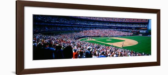 Spectators in Baseball Stadium, Shea Stadium, Flushing, Queens, New York City, New York State, US-null-Framed Photographic Print