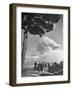 Spectators Viewing Eruption of Volcano Mount Vesuvius-George Rodger-Framed Photographic Print