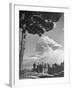 Spectators Viewing Eruption of Volcano Mount Vesuvius-George Rodger-Framed Photographic Print