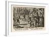 Spectators Watch a Game of Football-Crispijn de Passe-Framed Art Print