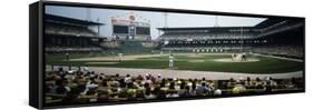 Spectators Watching a Baseball Match in a Stadium, U.S. Cellular Field, Chicago, Cook County-null-Framed Stretched Canvas