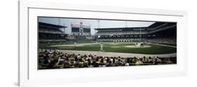 Spectators Watching a Baseball Match in a Stadium, U.S. Cellular Field, Chicago, Cook County-null-Framed Photographic Print