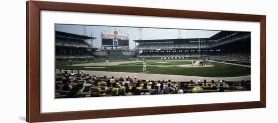 Spectators Watching a Baseball Match in a Stadium, U.S. Cellular Field, Chicago, Cook County-null-Framed Photographic Print