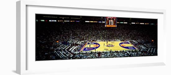 Spectators watching a basketball game, NBA 1995 All-Star Game, US Airways Center, Phoenix, Maric...-null-Framed Photographic Print